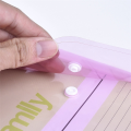 12Pcs Multi File Envelope PVC Snap Button File Bag 6 Colors Plastic with Business Card Holder File Bag. 