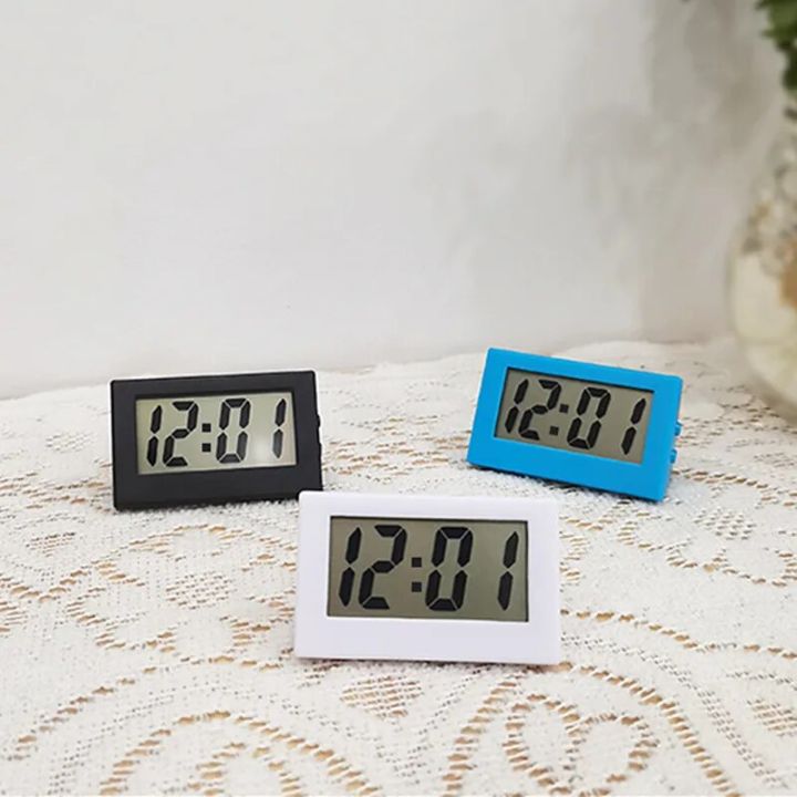 Mini LCD Digital Table Dashboard Desk Electronic Clock For Desktop Home Office Silent Desk Time Display Clock