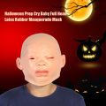 Creepy Cry Baby Full Head Face Latex Mask Halloween Party Festival.