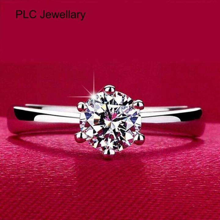 Silver Color Plated Stone Finger Ring for Women