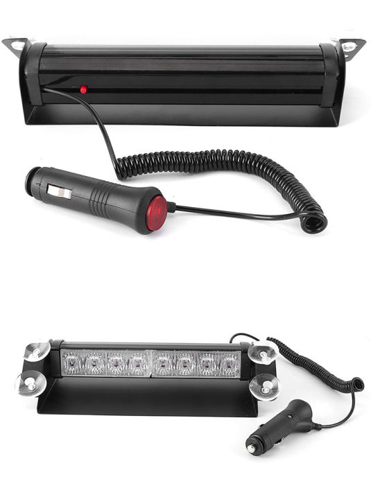 8%20Led%20Emergency%20Strobe%20Light%20Bar%20Car%20Windshield%20Flashing%20Warning%20Lights%2012V%20Flasher%20Drl%20Red%20Blue%20Amber%203%20Flashing%20Modes%20-%20Image%203