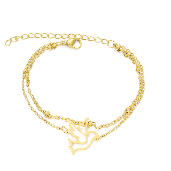 %E3%80%90Daily%20Necessities%20For%20Anyone%20Store%E3%80%91Stainless%20Steel%20Bracelets%20Korean%20Fashion%20Bird%20Pigeon%20Multi-layer%20Bead%20Chain%20Charms%20For%20Women%20Jewelry%20Gifts%20-%20Image%203