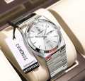 POEDAGAR 930 Men's New Luxury Luminous Date Week Stainless Steel Quartz Watch For Men. 