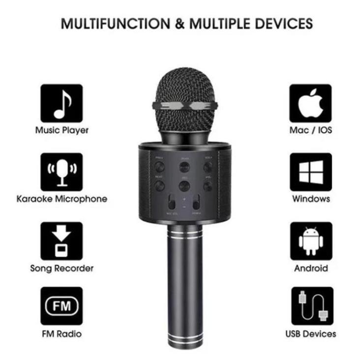 Wireless%20Bluetooth%20mouth%20Speaker%20Stand%20Radio%20Microphone%20Studio%20Recording%20Studio%20858+%20USB%20-%20Image%202
