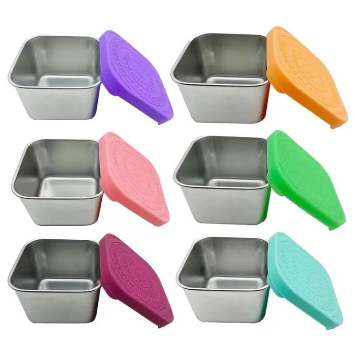 【NEW】 Multifunctional Portable Stainless Steel Material Food Storage Container For Picnic Travel Condiment Containers Lunch Box