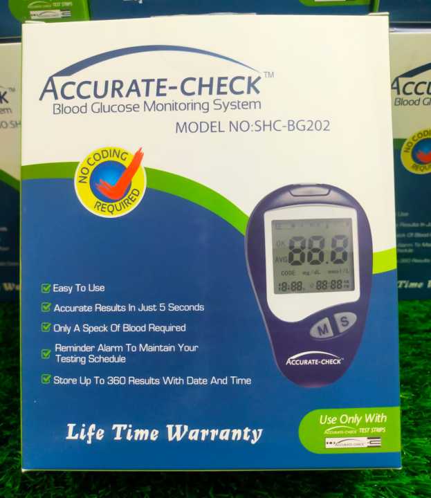 ACCURATE-CHECK Blood Glucose Monitoring System with 10 strip