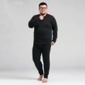 Extra-large size underwear 300 pounds plus fat plus autumn clothes and autumn pants set plus velvet and thickened high-end men's thermal underwear. 