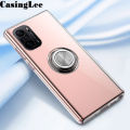 Protect Cover For Redmi Note 10 5G Soft Case Clear Transparent Shockproof Car Magnetic Holder Ring Phone Cases Mi Redmi Note 10 5G Back Cover.