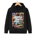 spring and autumn children's gta5 printed Hoodie Sweatshirt children's 4-14-year-old game sports Hoodie.