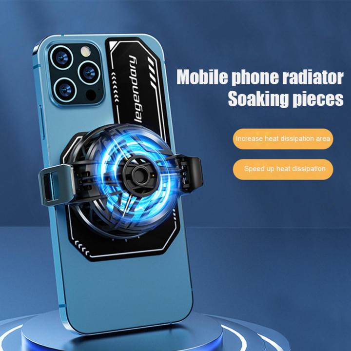 [Cooling Fan Excluded] Cell Phone Cooler Plate Radiator Magnetic Radiating Sticker for Game Cooling Fans Heat Sink