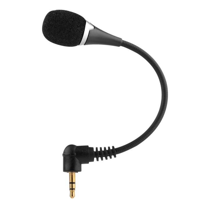 3.5mm Jack Mini Microphone Wireless Microphone For PC  Notebook  Audio External Mic Flexible Stand Noise Canceling Black