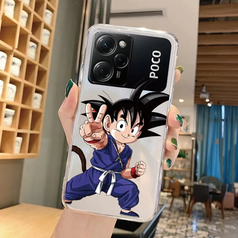 GOKEN Vetro Sfumato Cover Per Xiaomi Poco X5 Pro 5G – Protezione Rigida Con Retro In Vetro Temperato E Bordo Morbido In Silicone, Antigraffio E Trasparente - 5