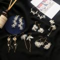 1 pair beautiful transparent most demanding earrings for women.
