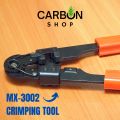 MX-3002 Network Ethernet Lan Cable Crimping Pliers Portable Wire Stripper Crimping Tool Multifunctional for Cat5 Cat6 Ethernet Cable Crimper for RJ45. 