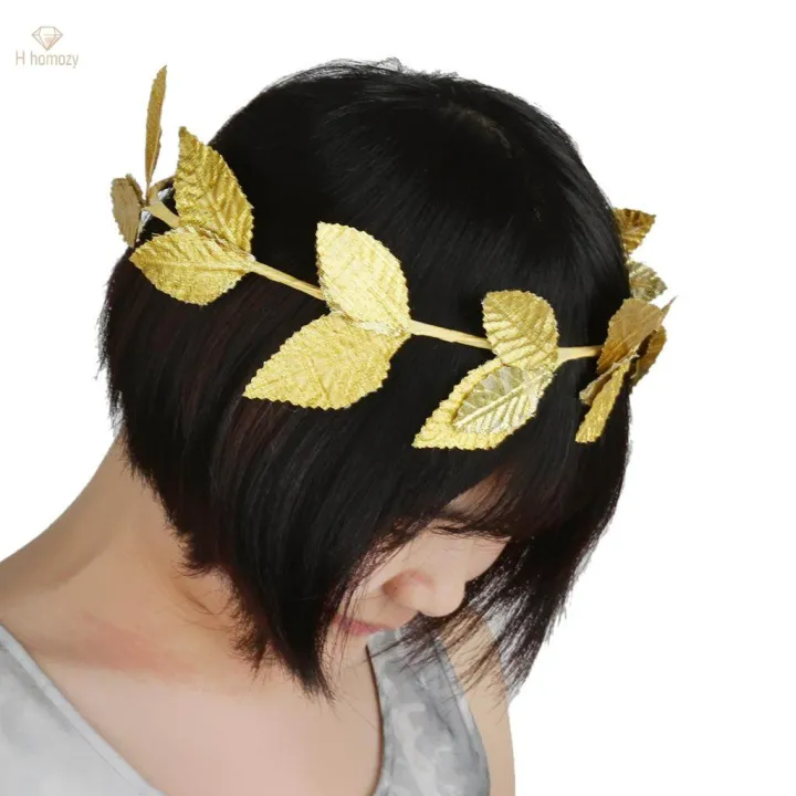 10pcs%20Gold%20Leaf%20Roman%20Greek%20Goddess%20Laurel%20Wreath%20Fancy%20Dress%20Party%20Headband%20-%20Image%204