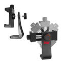 Live phone clip 360° rotation horizontal and vertical clip knob fixing tripod selfie stick lazy stand accessories.