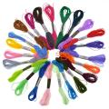 R-ainbow Embroidery F-loss White Colors Embroidery Kit Set 8m 6 Individual Strands Stitch for Crafting String Present Gift.
