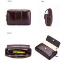 BULL CAPTAIN Leather Multifunctional Waist Bag For Men.