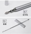 Multifunction Ballpoint Creative Infrared Telescopic Pointer Pen Writing Pen Laser pen MULTI FUNCTION 4 in 1 Red Lase.r Pointer LED Light Lamp Ball Pen Torch Telescopic Pointer to Teach Silver. 
