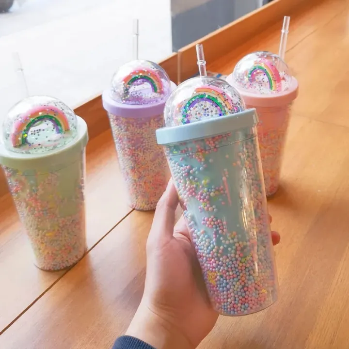Cartoon%20Cute%20Rainbow%20Cup%20with%20Straw%20Double%20Plastic%20BPA%20Free%20Woman%20Girl%20Water%20Bottle%20for%20Juice%20Milk%20Coffee%20500ml%20Drinking%20Tumbler%20-%20Image%202