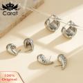 Carat Short Earrings 6 Pairs Women's Geometric C-shaped Huggie Earrings Lightweight Anti-slip Ear Hoops for Prom Cocktail Party Solid Color Bean Shape Jewelry for Ladies. 