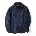 Men Long Sleeve Sherpa Lined Shirt Jacket Fleece Plaid Flannel Shirts Casual Autumn Winter Thick Warm Thermal Shirt USA Size.