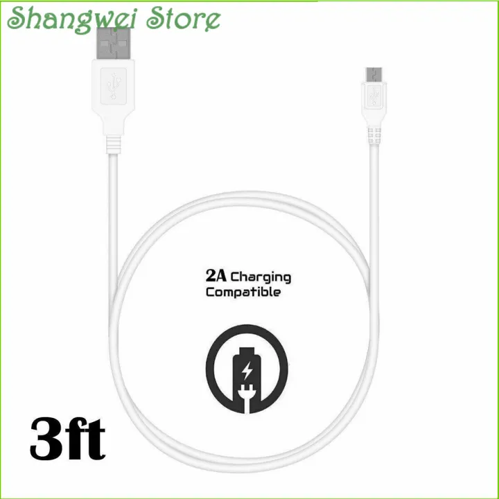 3ft White Micro USB Charger Cable Cord For Motorola Moto X / G / E Moto G4 Play
