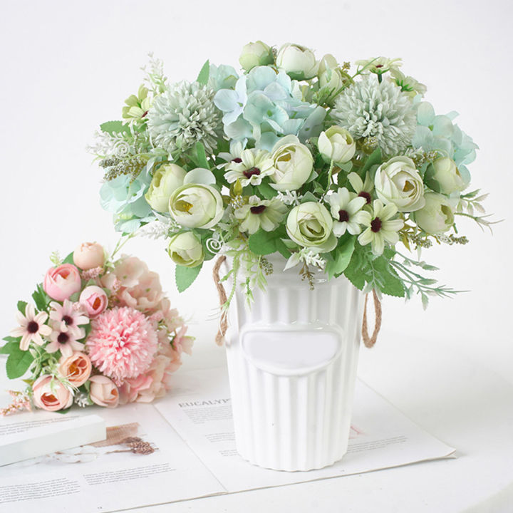 1%20Bouquet%20Silk%20Cloth%20Artificial%20Flower%20Home%20Office%20Ornament%20Wedding%20Party%20Decor%20-%20Image%203