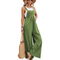 Women Solid Color Oversized Wide Leg Playsuit Summer Loose Plus Size Ladies Jumpsuits. 