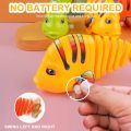 Plastic Wind-Up Wiggle Fish Toys for cat.