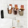 Toothbrush Holder Free Punch Mouthwash Cup Brushing Cup Wall-mounted Bathroom Cartoon Wall-mounted Storage Box Tooth Cylinder/toothpaste box - Lifestyle Mall.