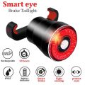 Smart Bike Light Brake induction Bicycle Back Lights USB Charging 22 COBLED 3Mode Rainproof Tail light Mtb Mountain Cycle light-. 