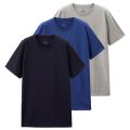 Giordano Men T Shirt Cotton Short Sleeve 3-pack Tshirt Solid Tee Summer Beathable Male Tops Clothing Camiseta Masculina 01245504. 