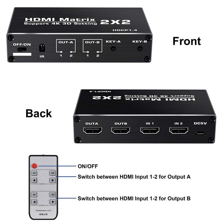 4k%20Hdmi%20Switcher%20Matrix%202x2%20Hdmi%20Matrix%202%20In%202%20Out%20Hdmi%20Switch%20Splitter%20Converter%20Matrix%204k%2030hz%20Hdcp1.4%20With%20Ir%20Remote%20Control%20-%20Image%202