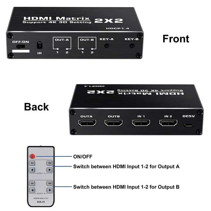 4k%20Hdmi%20Switcher%20Matrix%202x2%20Hdmi%20Matrix%202%20In%202%20Out%20Hdmi%20Switch%20Splitter%20Converter%20Matrix%204k%2030hz%20Hdcp1.4%20With%20Ir%20Remote%20Control%20-%20Image%202