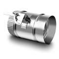 4Inch HVAC Duct Manual Volume Damper with Sleeve Galvanized Adjustable Air Flow Duct HVACAir Balance for HVAC,Range Hood. 