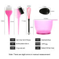 Hair Dye Color Brush Bowl Set with Ear Caps Mixing Rod Hair Tint Dying Coloring Applicator Brush Hairdressing Style Accessories.