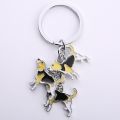 Cartoon Bichon Frise Dog Keychain Cute Animal Key Chain car Keyring Women Bag pendant Jewelry For Women. 