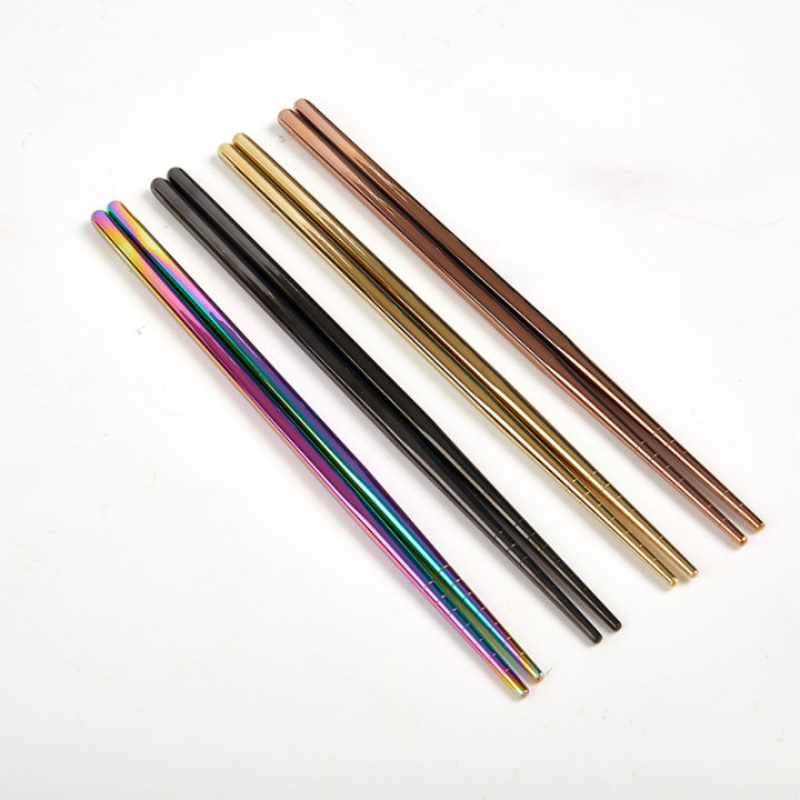 1%20Pair%20Chopsticks%20Non-Slip%20Chinese%20Stainless%20Steel%20Reusable%20Metal%20Chopstick%20-%20Image%204