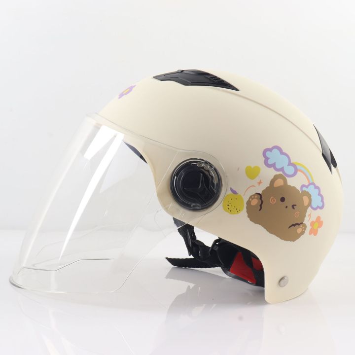 Cross-border%20exclusive%20helmet%20electric%20car%20female%20Harley%20space%20battery%20car%20M%20cartoon%20paint%20summer%20adult%20safety%20half%20helmet%20-%20Image%207
