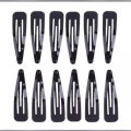 Trendsetter -24 Piece Cute 5cm Hair Clip Pin Metal Snap Hair Accessory BB Hair Pin Pin Black Headbands for Girls- Inventive Choice. 