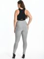 Solid Color Jeggings XS-7xl Women's Modal Cotton Leggings Pant Large Size Grey Black White Pink Navy Blue 6XL 5XL 4XL XXXL Femme.
