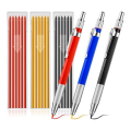 Welding Pencil with Round Lead Set Kit Metal Welding Marker Set for Pipe Joints, Welders, Steel Construction, Carpentry. 