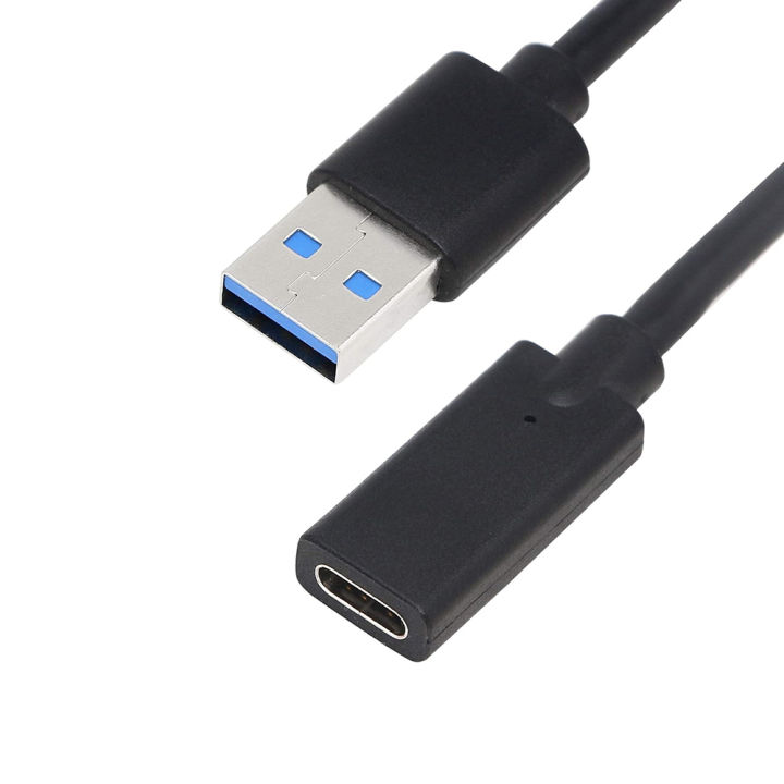 USB%203.0%20Type-A%20Male%20To%20Type-C%20Female%20Converter%20Data%20Cable%20Charger%20Adapter%20for%20USB-A%20Port%20Connect%20with%20USB-C%20Device%20Black%20-%20Image%202