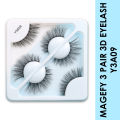 Magefy 3 Pair Eyelash for Women Y3A09. 