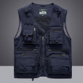Men Vest Unloading Tactical Coat Casual Photographer Waistcoat Mesh Work Sleeveless Jacket Tools Pocket Vest L XL 2XL 3XL 4XL5XL. 