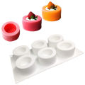 6 Compartments Silicone Pudding Cup Cake Mold French Dessert Mousse Cake DIY Baking Mold. 