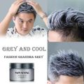 9 Color Hair Wax Styling Pomade Silver Grandma Grey Disposable Natural Hair Strong Gel Cream Hair Dye for Women Men 120g.