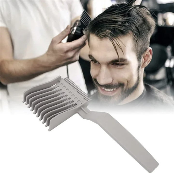 Barber Fade Combs Hair Cutting Resistant Positioning Comb Clipper Blending Flat Top Hair Comb Men's Hair Comb Salon Styling Tool