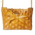 Flower Basket Woven Baskets Handwoven Crafts Elegant Flower Organizer Farmhouse Wood Storage Basket for Garden Banquet Bedroom Home Decor.